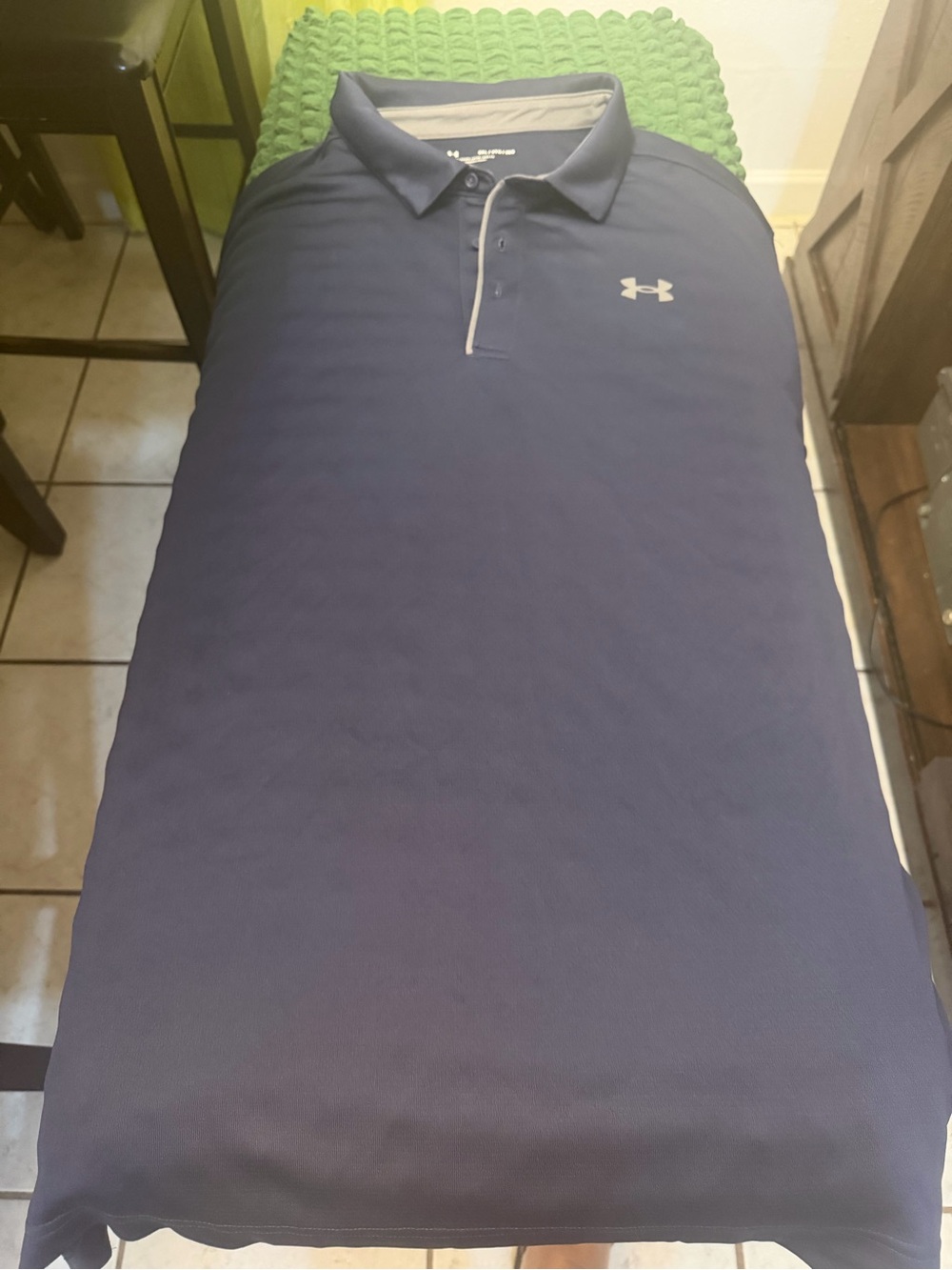 Under Armour Men’s Dark Blue Polo with Contrast Trim